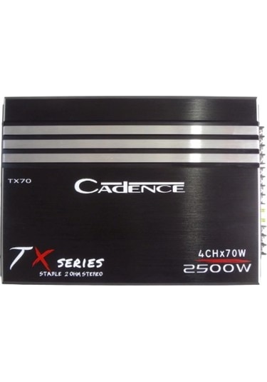 Cadence Tx70 2500W 4 Kanal Oto Amfi