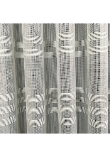 Perdefony Eteği Bantlı Düz Tül Perde Hafif Simli Ürün