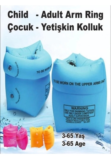 Başlangıç Seviye Yüzme Kolluk Mavi Renk Paket Içeriği 1 Çift Mavi