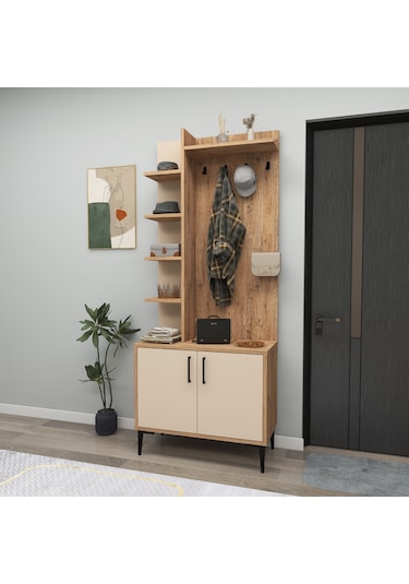 Arnetti Askılı Julendor Portmanto, Atlantik Çam Bej