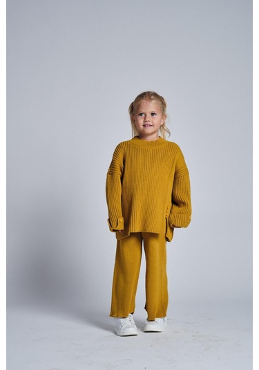 Triko Salaş İkili Takım Hardal