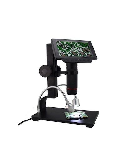 Dijital 12mp Hd/av Mikroskop Uzun Ayaklı Usb Kumandalı Endüstriyel 5 İnc Ekran Pcb Tamir Lehimleme Mikroskop