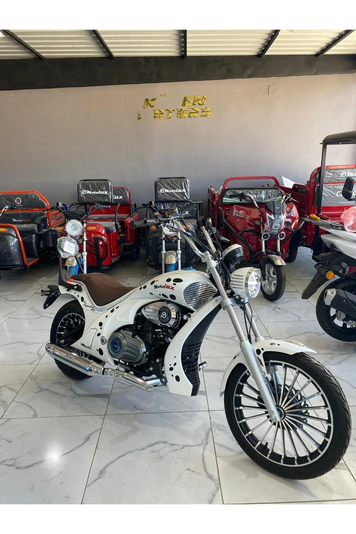 Motolüx Cappadocia 125 CC Chopper Beyaz