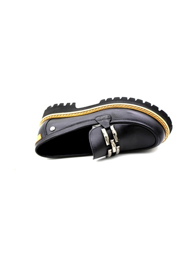 Mammamia 3695-lx Kadın Deri Ayakkabı Siyah