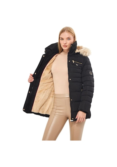 Kadın Büyük Beden Spor Kapüşonlu Mont M5303 Bgl-st03228 001