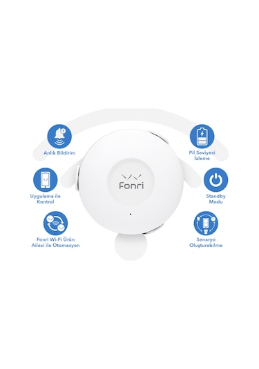 Fonri Wi-fi Akıllı Su Baskın Sensörü Su Basma Sensörü Wf3-al1-0303-01