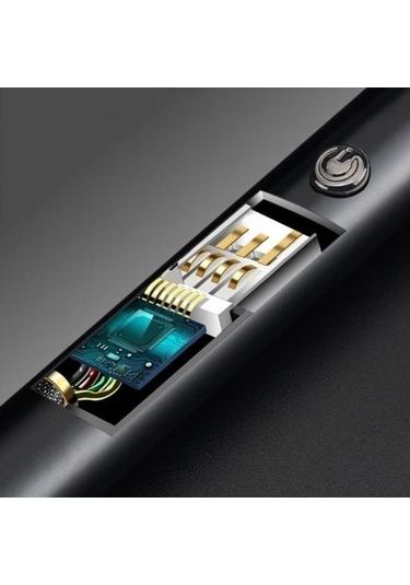 Novahub Şarj Edilebilir Alevsiz Rüzgar Geçirmez Kamp Ateşleyici, Taşınabilir Kompakt Mum Ateşleyici Siyah