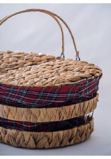 Acar Sep-07856 Kapaklı Piknik Sepeti Kahverengi