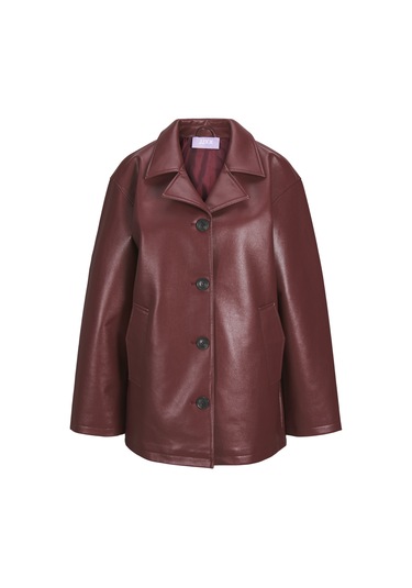 Kadin Dügmeli Ceket - Jackie - 12282022 Cabernet