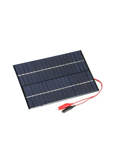 Yaozixa 18v 4.2w Polikristal Silikon Güneş Paneli - Taşınabilir Dış Mekan Acil Şarj Cihazı İle Alligator Klempler