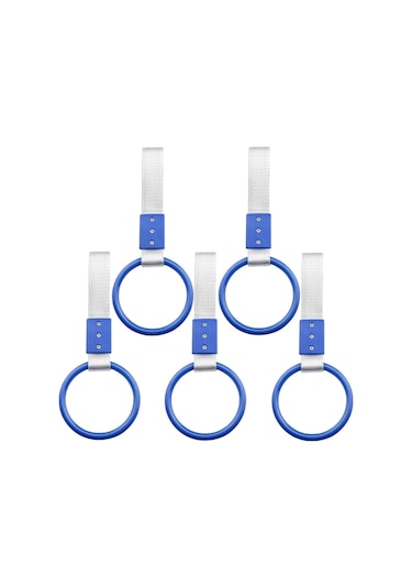 Araç İçi Tutamaç Yuvarlak El Tutamağı Askılık Fonksiyonel Tofaş Dolmuş Otobüs Ofis Ev Mavi 5 Adet