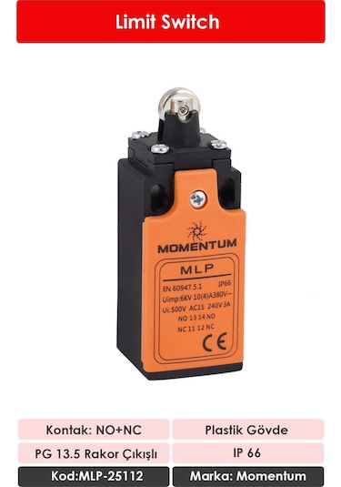 Momentum Limit Switch Dikey Makaralı MLP-25112