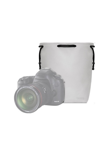 Baona Kamera Çantası Lens İpli Kılıfı, Boyut: Büyük Gri Diğer