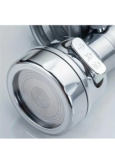 Asl223 Yaylı Uzayan 3 Fonksiyon Krom Musluk Ve Batarya Borusu