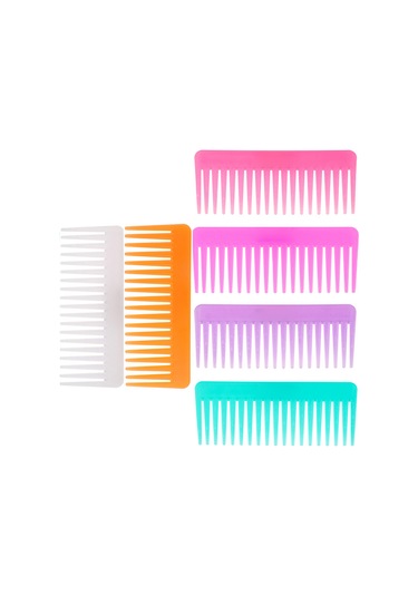 Samdoo Uzun Saçlar İçin Büyük Geniş Dişli Tarak - Statikten Koruyucu - Saçları Zarar Vermeden Dökme Ve Şekillendirme - Mor Logo Yok