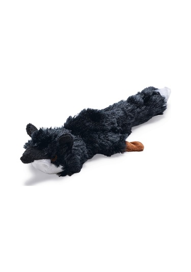 Beeztees Köpek Oyuncağı, Sesli, Tilki, Peluş, Siyah, 30x13x2,5cm