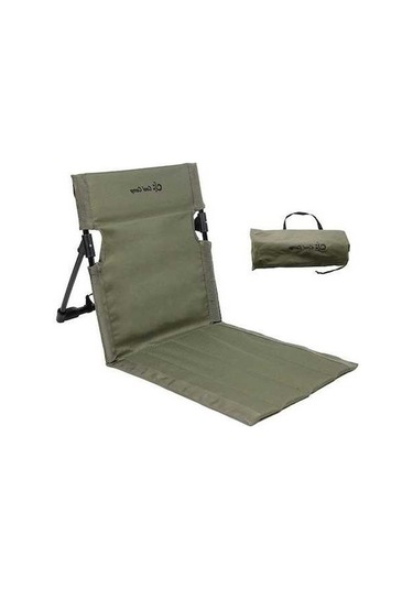 Prestigegoods Cool Camp C-y006 Alüminyum Katlanır Plaj Sandalyesi, Açık Hava Kamp Sırt Minderi, Ordu Yeşili, 68x39x40cm, 550g Haki