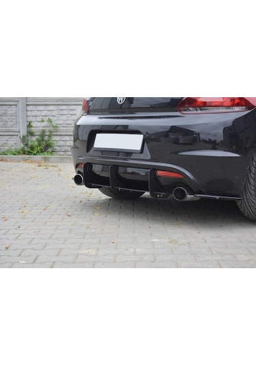 Vw Scirocco Arka Flap/Splitter Mat Siyah 2009-2014