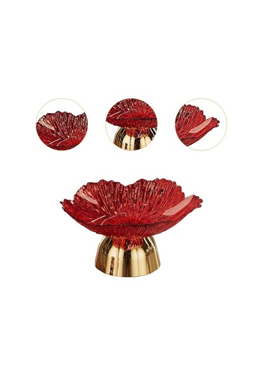 Bosphorusboutique02 Suntek Mutfak Tezgahı İçin Kaide Kasesi Meyve Sepeti Ev Kırmızı Kırmızı