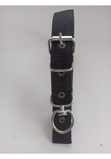 Kozaklı Orta Irk Köpek Tasması Siyah 60 x 3 CM Siyah