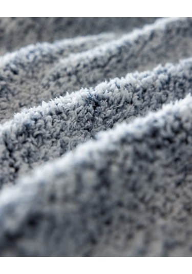 Madame Coco Nord Sherpa Tek Kişilik Battaniye - İndigo Indigo