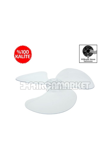 Kumtel Uyumlu Ktf-200 Vantilatör Pervanesi-Sert Malzeme&Güçlü Üfleme