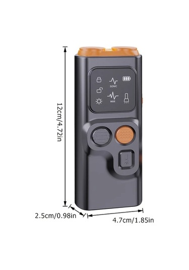 Willowhaven Usb Şarjlı 36v Işıklı Çift Başlı Siyah Turuncu Köpek Kovucu İç Ve Dış Mekan