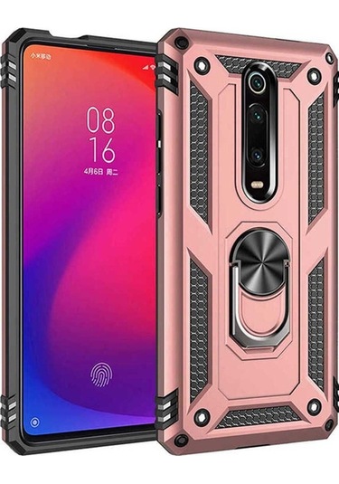 Xiaomi Mi 9t Kılıf Zore Vega Kapak Rose Gold