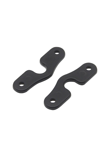 Tenfowee Jkjljt Güneşlik Sabitleyici Klips B Tipi, Siyah Alüminyum Alaşım, 10x3x2cm, 22g, 1 Adet