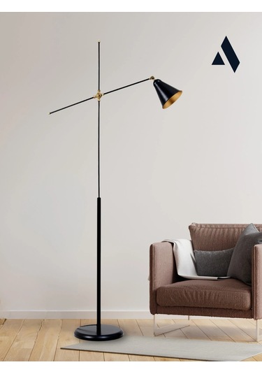 Axis Metal Lambader Minimalist & Ayarlanabilir Gold Siyah