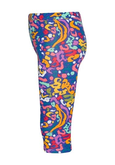 Lovetti Kız Çocuk Abstract Leopard Desen Kapri 1440 Çok Renkli