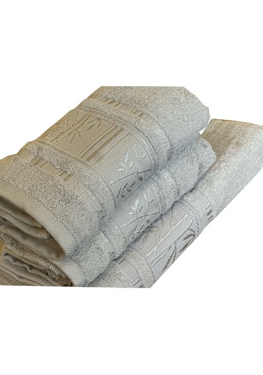 Goldroom 3lü Banyo Havlu Seti Vizon