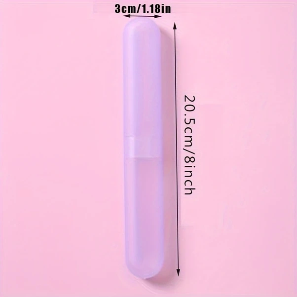 Chuangyinshop Mavi Taşınabilir Diş Fırçası Kılıfı Seyahat Kapaklı Kompakt Kokusuz Hijyen Mavi