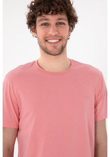U.S. Polo Assn. Erkek Regular Fit Bisiklet Yaka Pembe Basic Tişört 50305928-VR041 U.S. Polo Assn. Erkek Regular Fit Bisiklet Yaka Pembe Basic Tişört 50305928-VR041