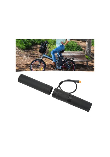 Xindoker Elektrikli Bisiklet Hız Kontrol Grifi, 22.2mm Sarımsaklı, 12v-72v Uyumlu, Su Geçirmez Bağlantı, Kauçuk Malzeme, Kolay Kurulum - Ft-158x Diğer
