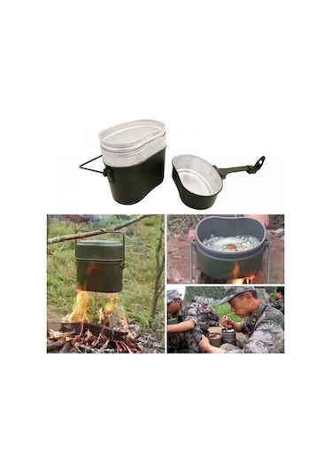 Rox Camping 0145 Alüminyum Yemek Pişirme Sefer Tası Seti Çok Renkli
