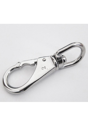 2'li Fırdöndülü Karabina. 24mm. Paslanmaz. No:3 7/8"