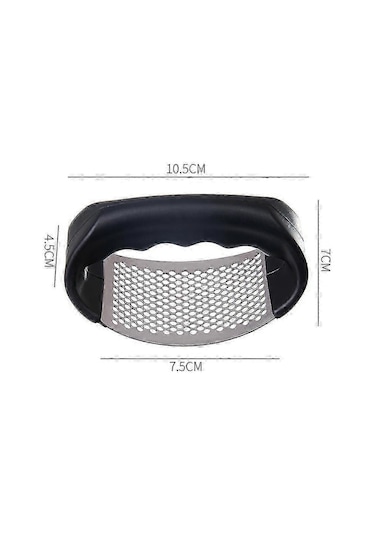 Paslanmaz Çelik Sarımsak Presi Manuel Kırıcı Zencefil Salıncak Mutfak Aleti Bda Siyah