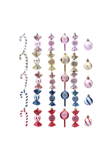 Suntek 18 Adet Yılbaşı Topu Süsleri Ev Kutlamaları Ve Açık Kutu 13,5x7x13,5 Cm