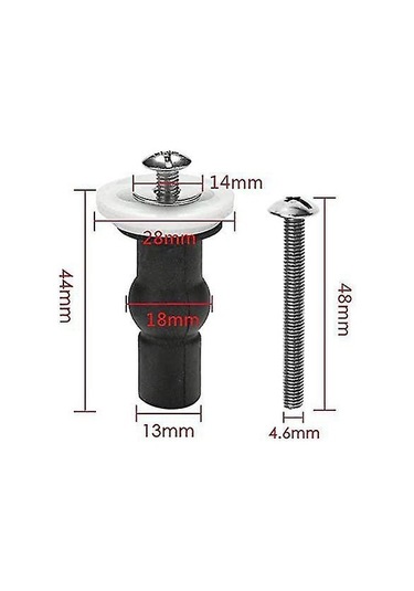 Standart Klozet Kapağı Bağlantı Parçaları İçin 6 Adet Klozet Kapağı Vidası Menteşesi Diğer
