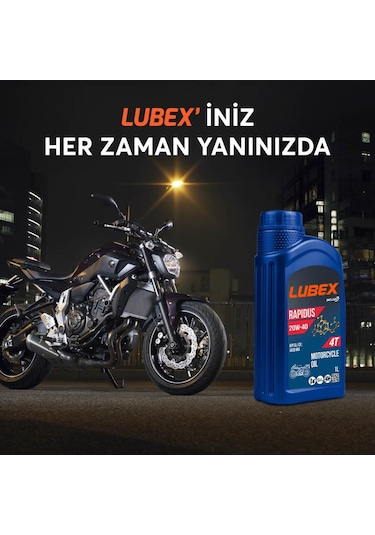 Lubex Rapidus 20W-40 1 L 4 Zamanlı Motosiklet Yağı