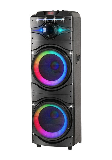 Rgb Işıklı Kablosuz Hoparlör, Karaoke Mikrofonlu, Dev Sesli Dijital Led Göstergeli Parti Canavarı