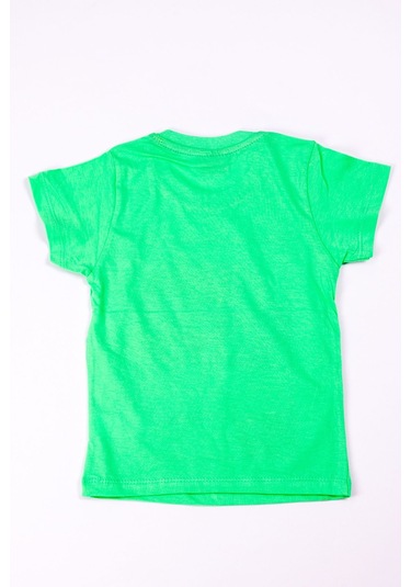 Erkek Çocuk Tshirt Dinozor Baskılı A28 AÇIK YEŞİL