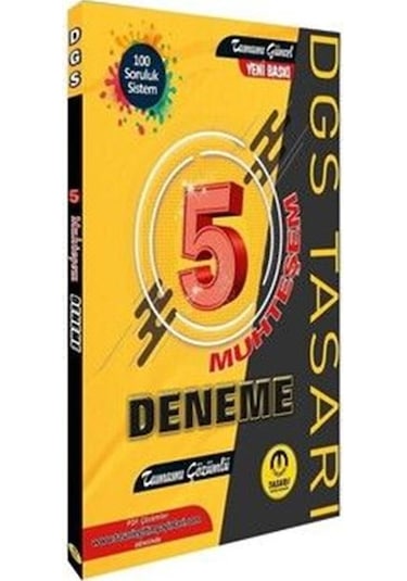 Tasarı Yayınları DGS Deneme Sınavı 5li Çözümlü Muhteşem