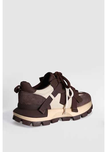 Lufian Yoko Kadın Sneaker Ayakkabı Kahve Kahve