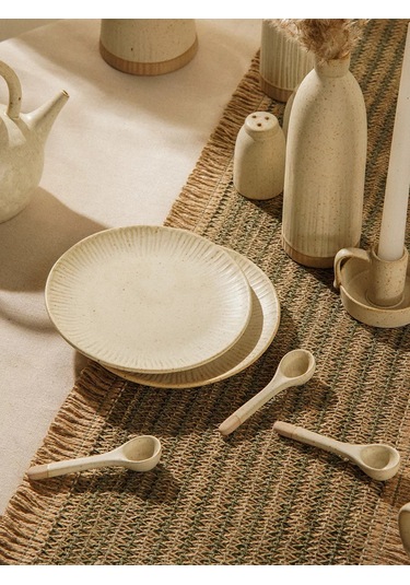 Sl Home "vientos" 18 Cm Çapında 2'li Seramik Tatlı Tabağı Seti 237101793 Bej