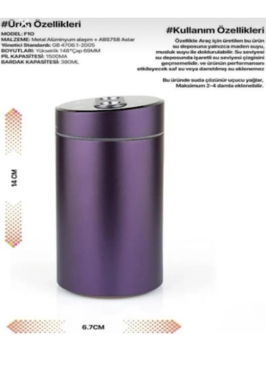 Iq Elektronik Summer F10 H2o Humidifier 380 ML Hava Nemlendiricisi