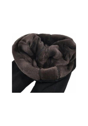 Peluşlu Kışlık Termal Tayt Içlik Siyah Kadın Peluş Tayt Içi Polar Termal Kadın Taytı %95 Polyester SiYAH