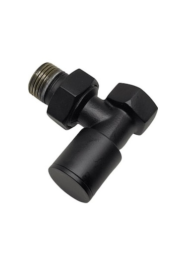 EDP Mat Siyah 1/2" Köşe Radyatör/Havlupan Vanası