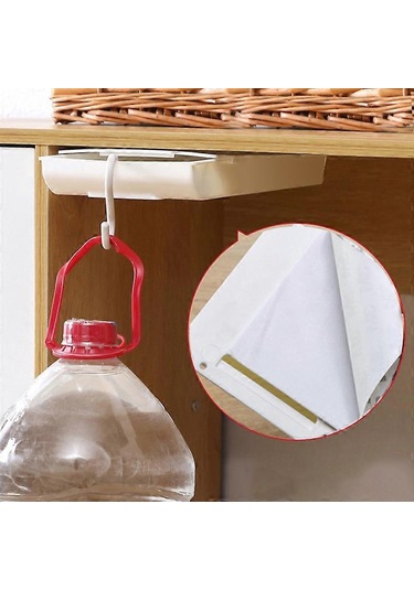 Ganzhoushop Kendinden Yapışkanlı Kalemlik Masa Altı Çekmece Saklama Kutusu Gizli Kırtasiye Düzenleyici Kalemler İçin Stand Ofis Ev Depolama Düzenleyicigri